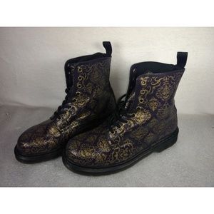 Dr. Martens Pascal BQ 8-Eye Dark Purple Boots